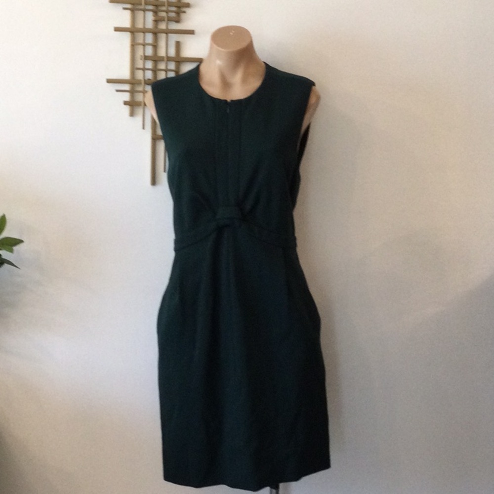 Diane von furstenberg hunter green dress